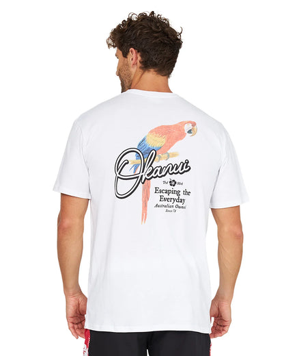Mens - T-Shirt - Early Bird - White
