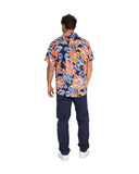 Mens - Aloha Shirt - Rhapsody - Navy Multi