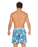 Mens - Stretch Swim Short - Tropic Shores - Teal