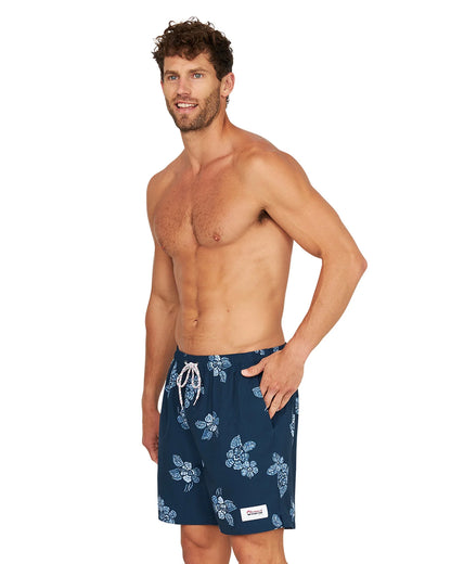Mens - Stretch Swim Short - Whitewater - Navy