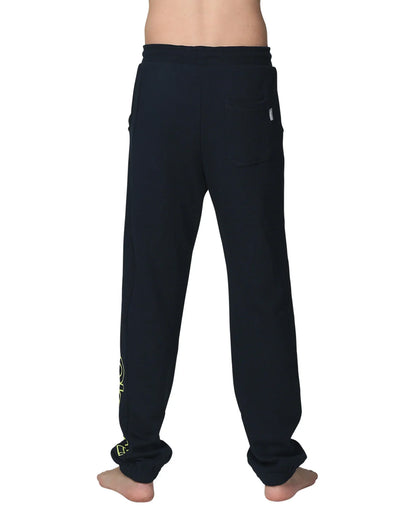 Back view of the Okanui Winter Keyline trackies for Kids in Navy color