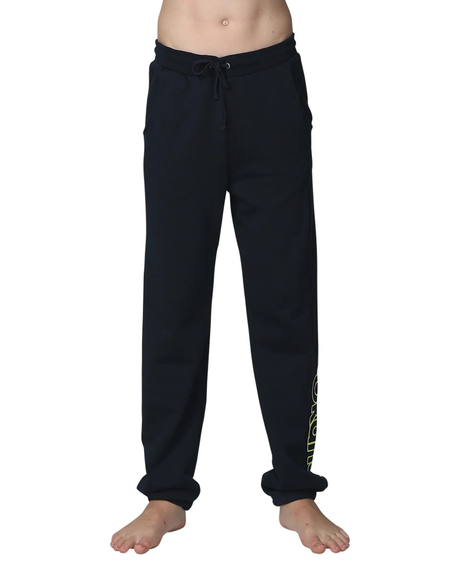Front view of the Okanui Winter Keyline trackies for Kids in Navy color