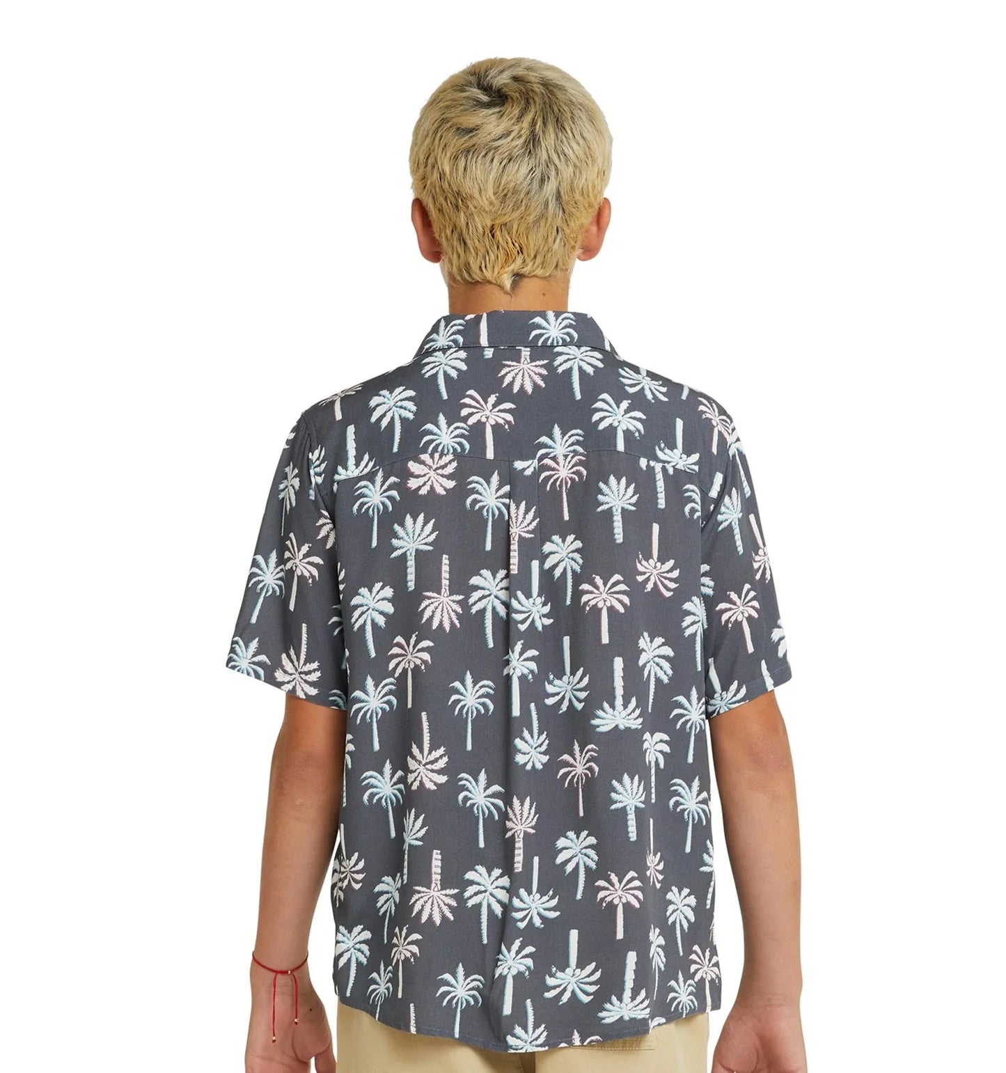 Boys - Short Sleeve Aloha Shirt - Ramshackle - Granite