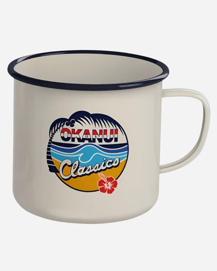 Right Side view of the Okanui Classic Travel and Camp Enamel Mug