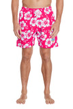 Mens Classic Short shorts in color pink and white with a logo on it's left side part.