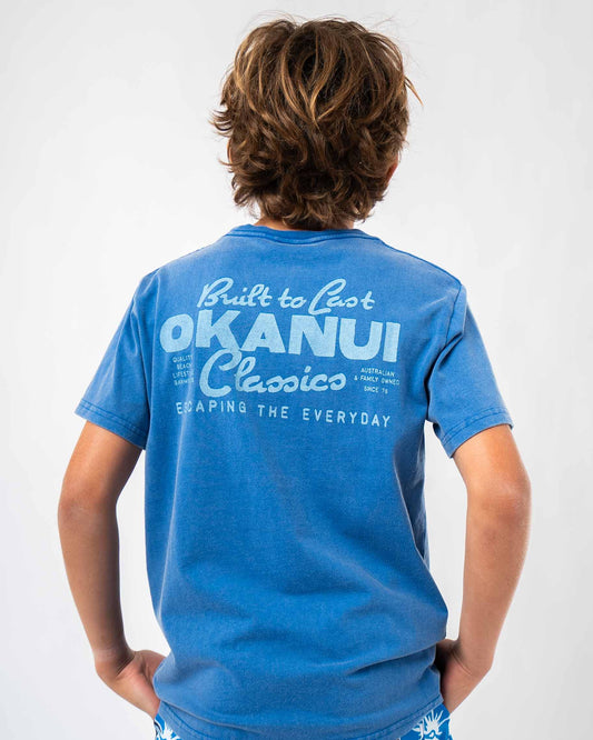 Boys Stalwart T'Shirt - Washed Sea