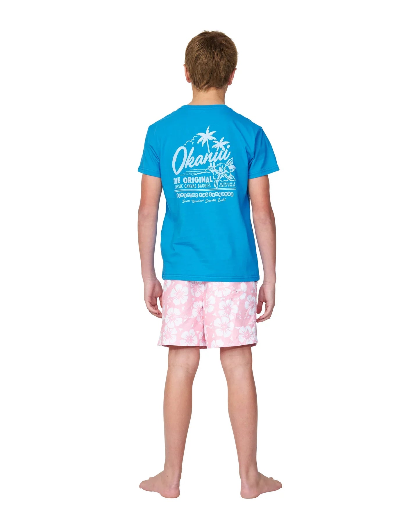 Boys - T-Shirt - Postcards - Washed Blue