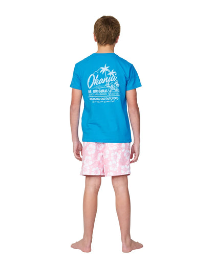 Boys - T-Shirt - Postcards - Washed Blue