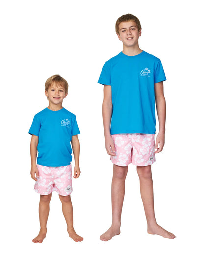 Boys - T-Shirt - Postcards - Washed Blue