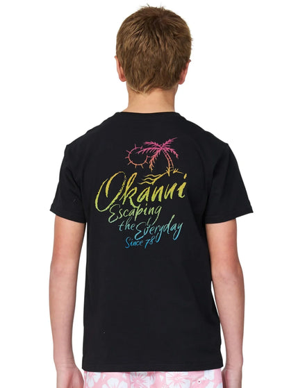 Boys - T-Shirt - Rising Sun - Black
