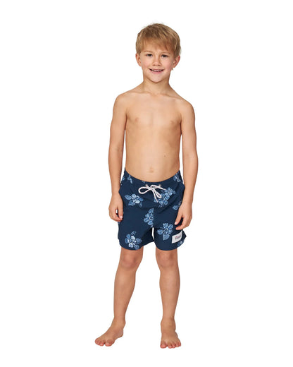 Boys - Stretch Swim Short - Whitewater - Navy
