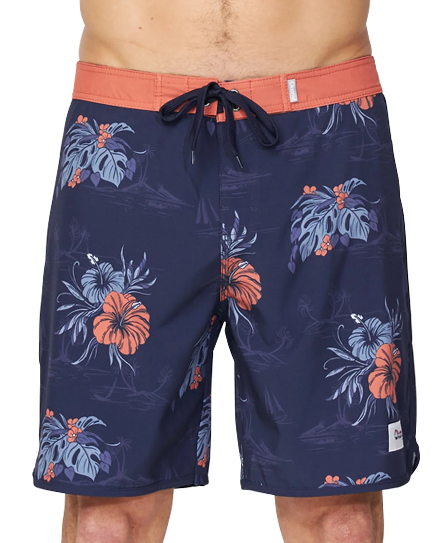 Mens - Retro Boardrider Boardshort - Oasis Retro - Navy Multi