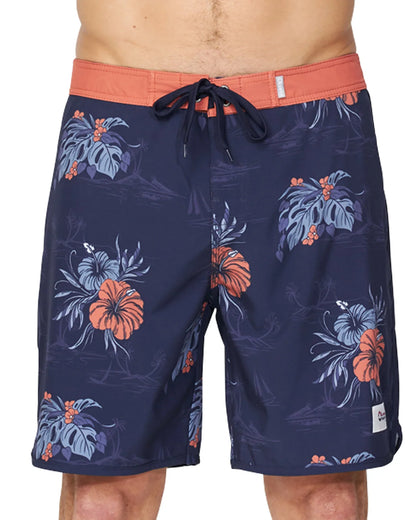 Mens - Retro Boardrider Boardshort - Oasis Retro - Navy Multi