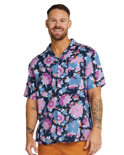 Mens - Aloha Shirt - Fleetwood - Navy Multi