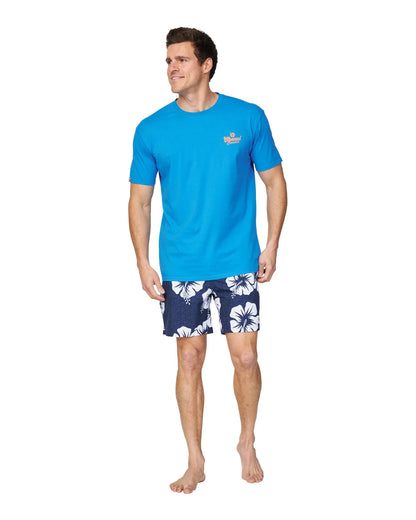 Mens - T-Shirt- Fast Lane - Bright Blue