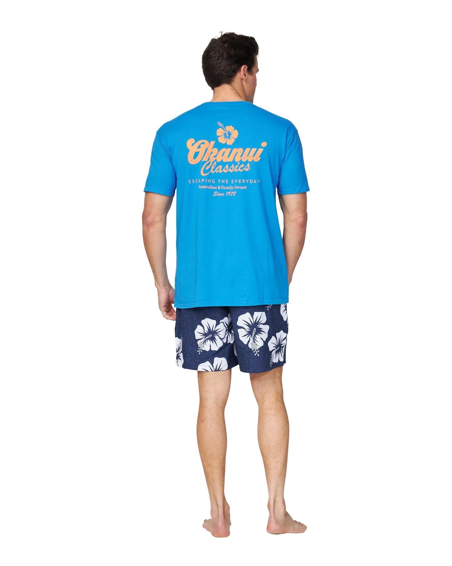 Mens - T-Shirt- Fast Lane - Bright Blue