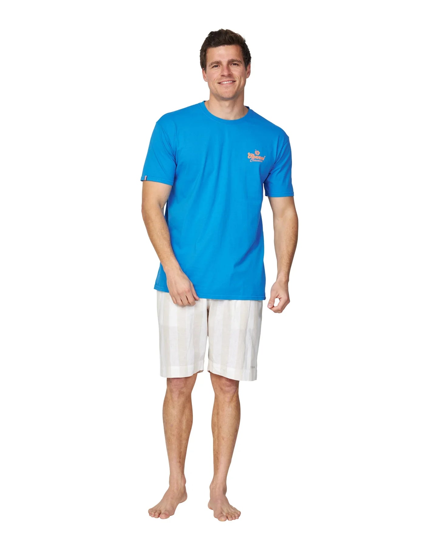 Mens - T-Shirt- Fast Lane - Bright Blue