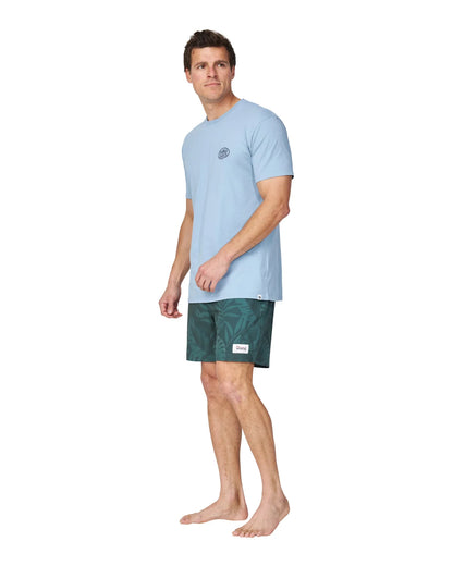Mens - T-Shirt - Framed - Steel Blue