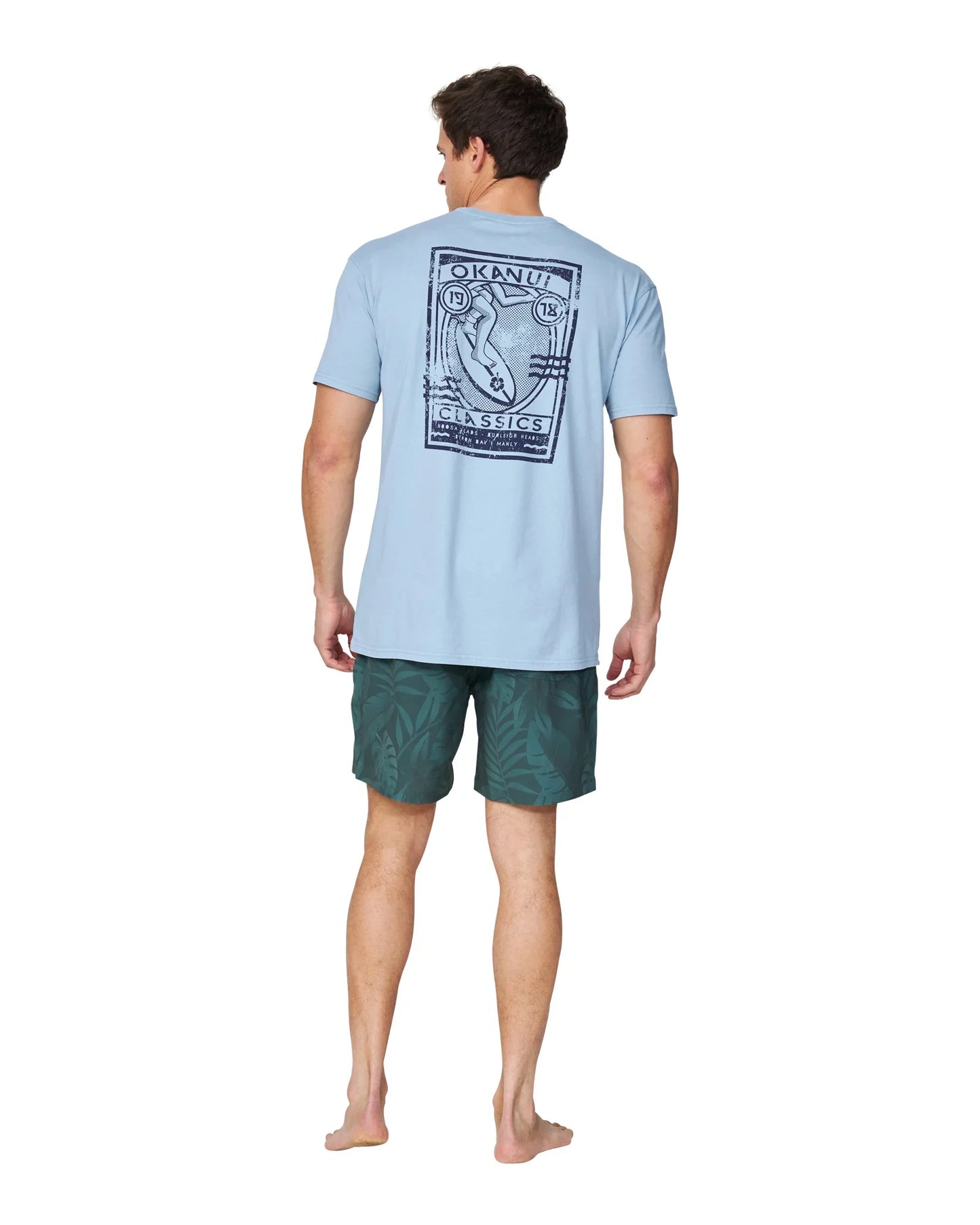 Mens - T-Shirt - Framed - Steel Blue