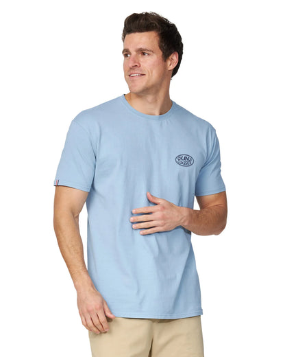 Mens - T-Shirt - Framed - Steel Blue