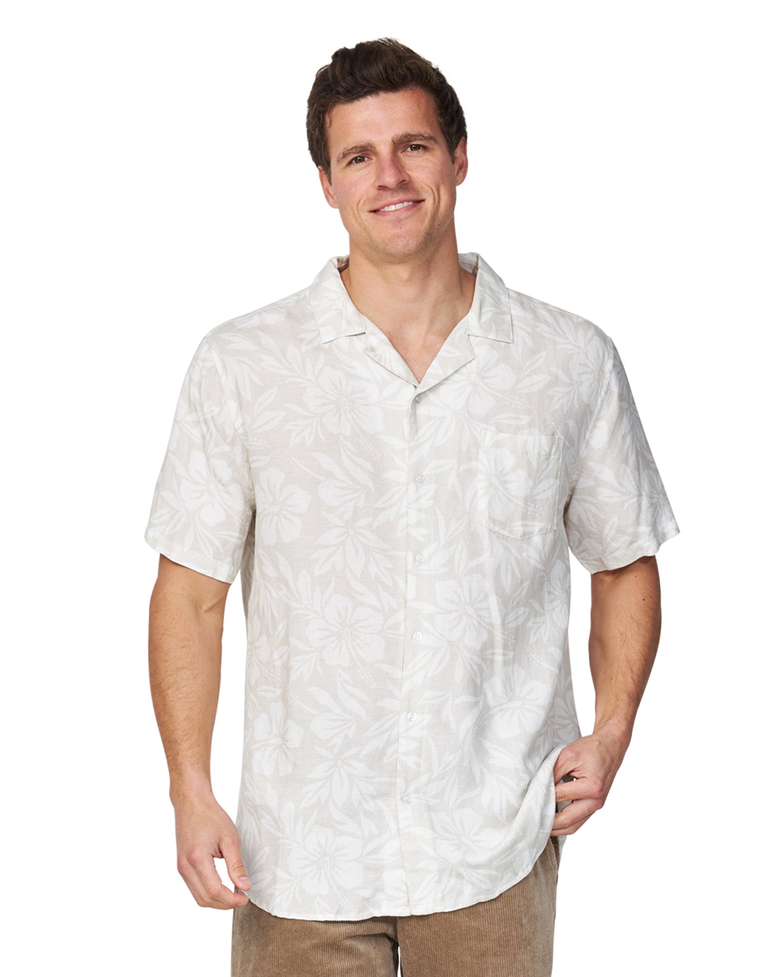 Mens - Aloha Shirt - Sandblast - Stone