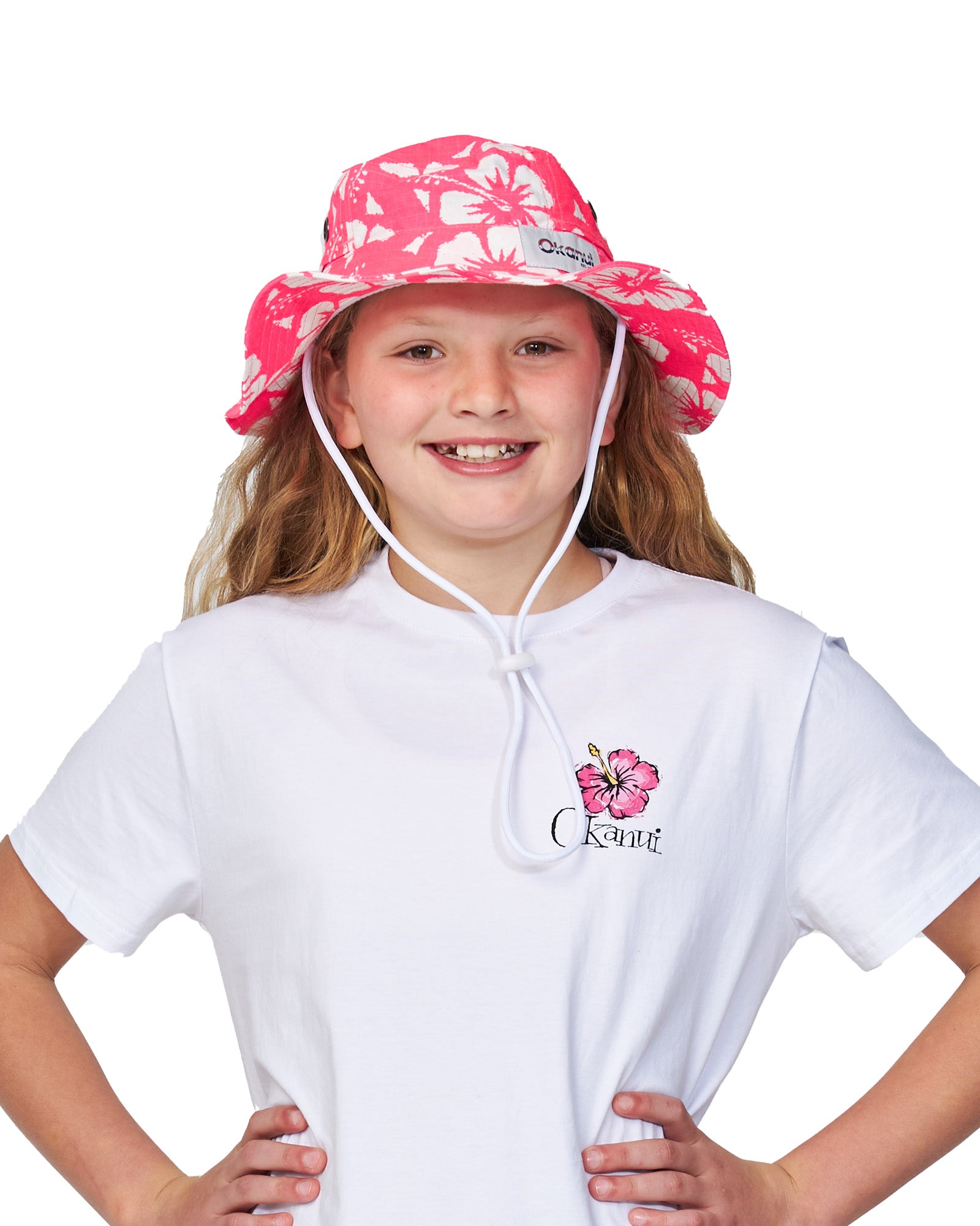 Kids - Bucket Hat - Classic Boonie - Hibiscus Pink