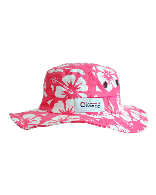 Kids - Bucket Hat - Classic Boonie - Hibiscus Pink