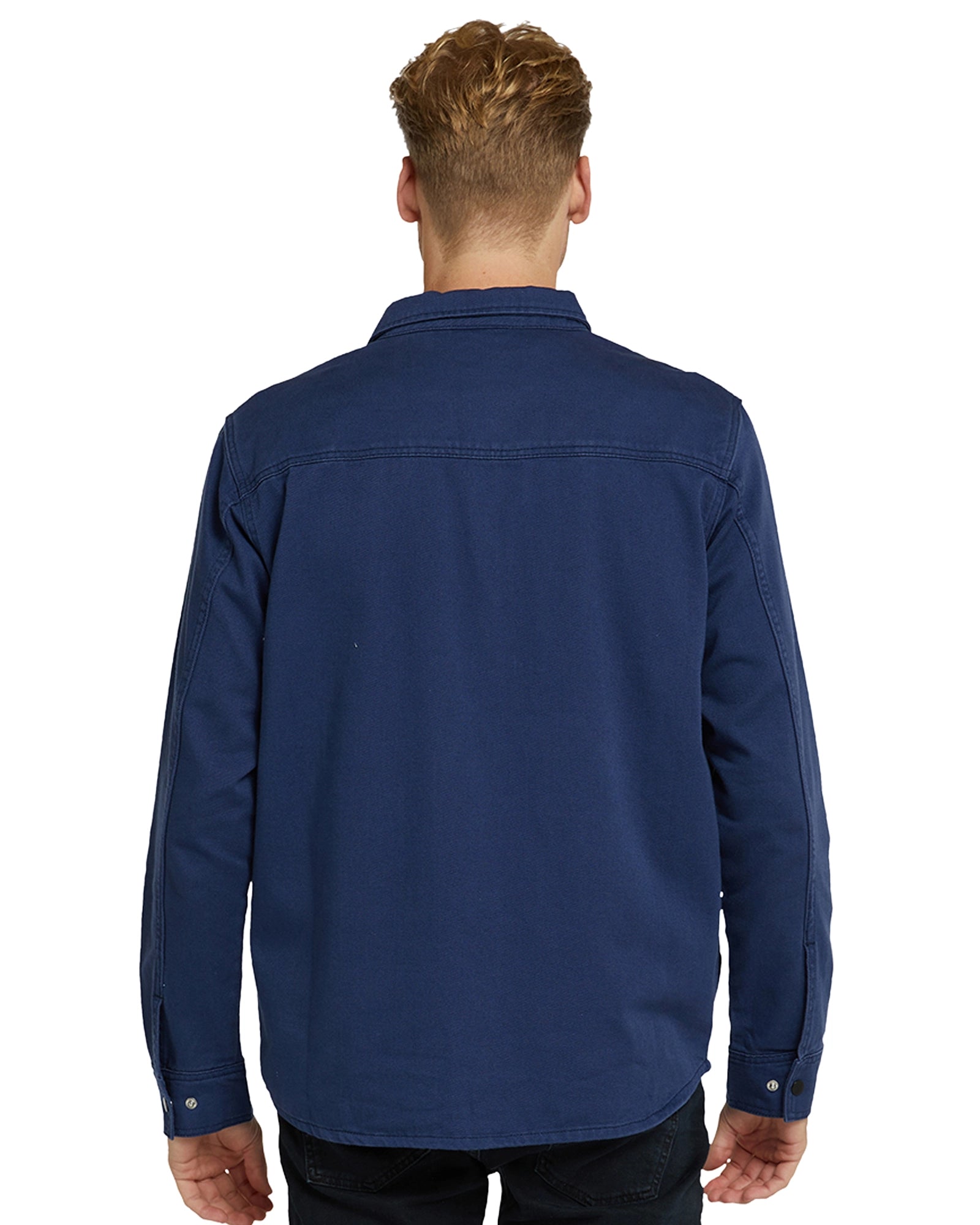 Mens winter jacket showing the back view. 