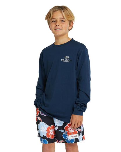 Boys - Long Sleeve T's - Mirage - Navy