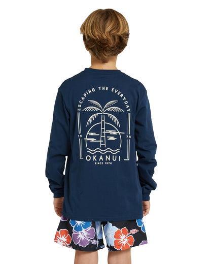 Boys - Long Sleeve T's - Mirage - Navy