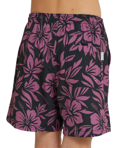 Boys - Stretch Swim Short - Waterhole - Black Rum