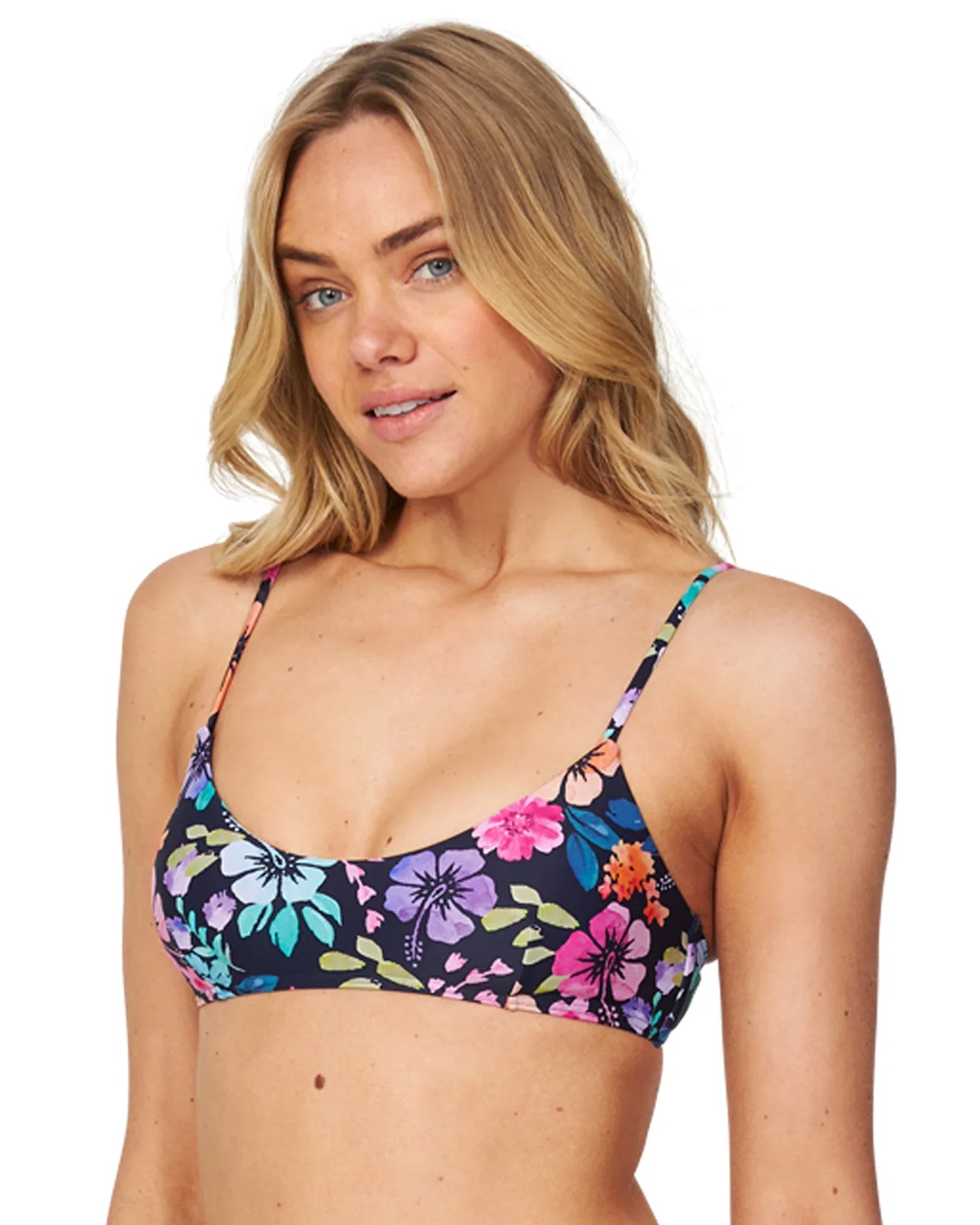 Womens - Swim Top - Ariel - Tropicana Navy