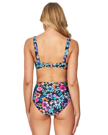 Womens - Swim Top - Bandeau Bikini Top - Bandeau - Tropicana Navy