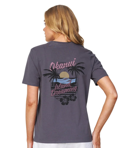Womens - T-Shirt - Greetings - Washed Black