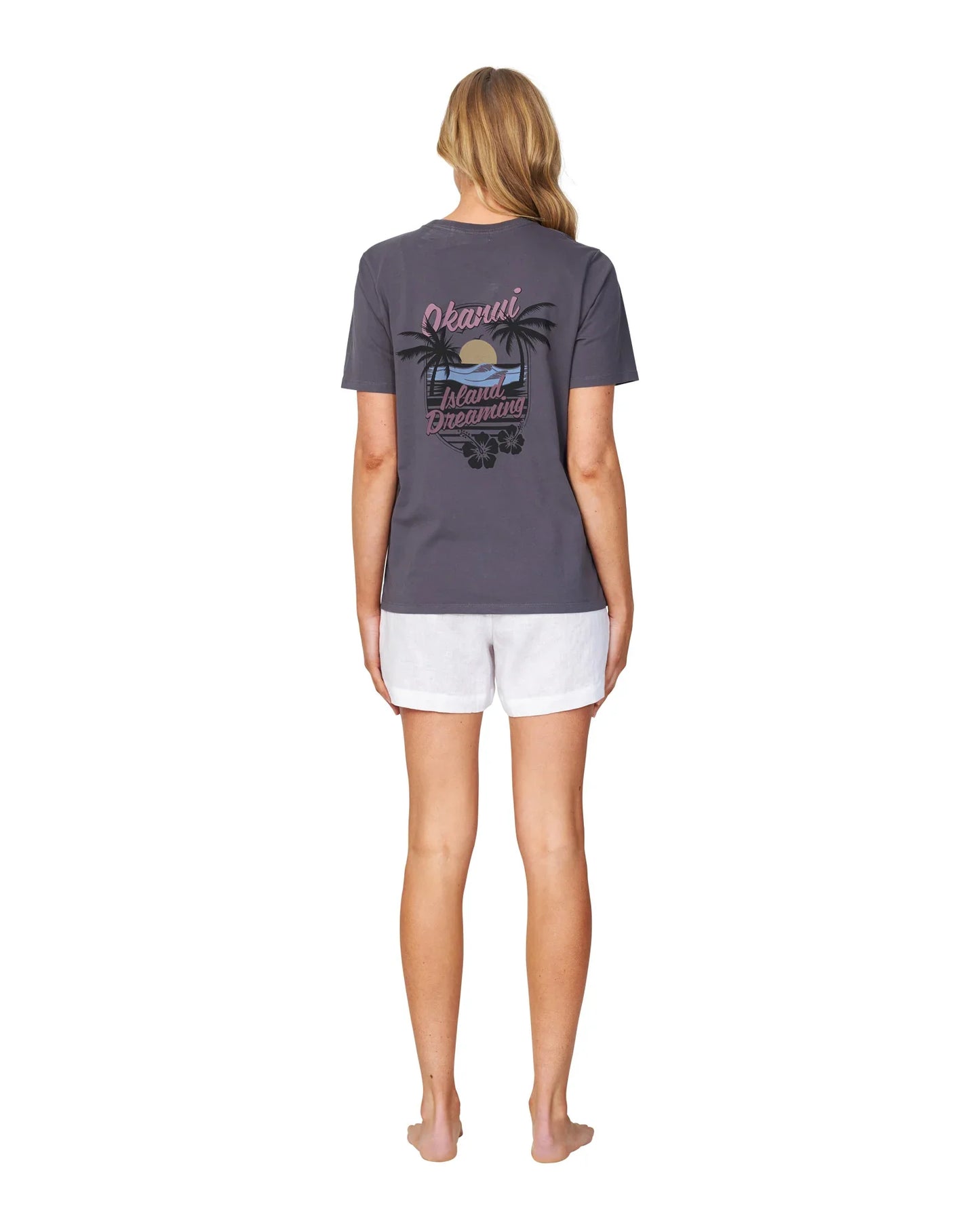 Womens - T-Shirt - Greetings - Washed Black