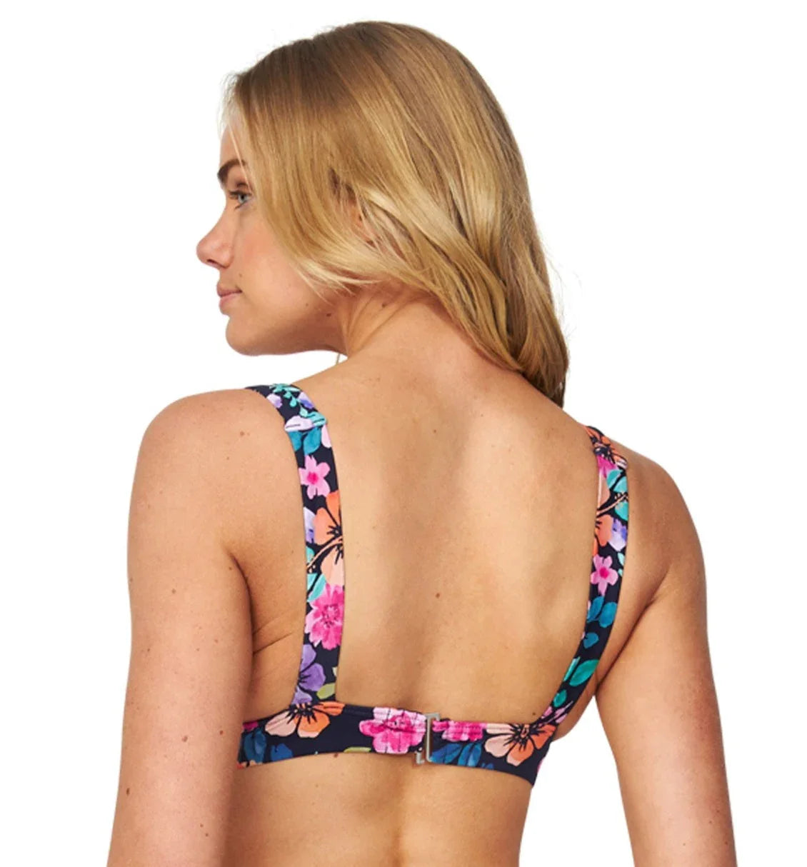 Womens - Swim Top - Trapezium Bikini Top - Evergreen - Tropicana Navy