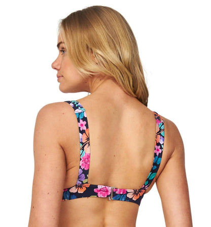 Womens - Swim Top - Trapezium Bikini Top - Evergreen - Tropicana Navy