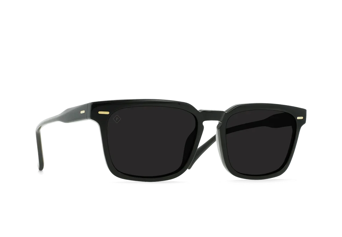 RAEN - Sunglasses - ADIN - Recycled Black/Dark Smoke Polarized - 54