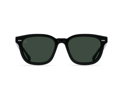 RAEN - Sunglasses - MYLES - Recycled Black/Green Polarized - 53