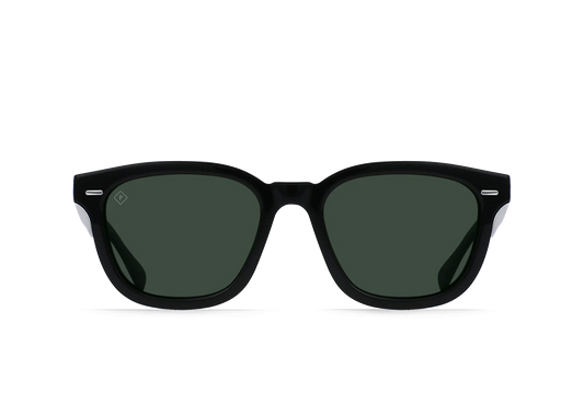 RAEN - Sunglasses - MYLES - Recycled Black/Green Polarized - 53