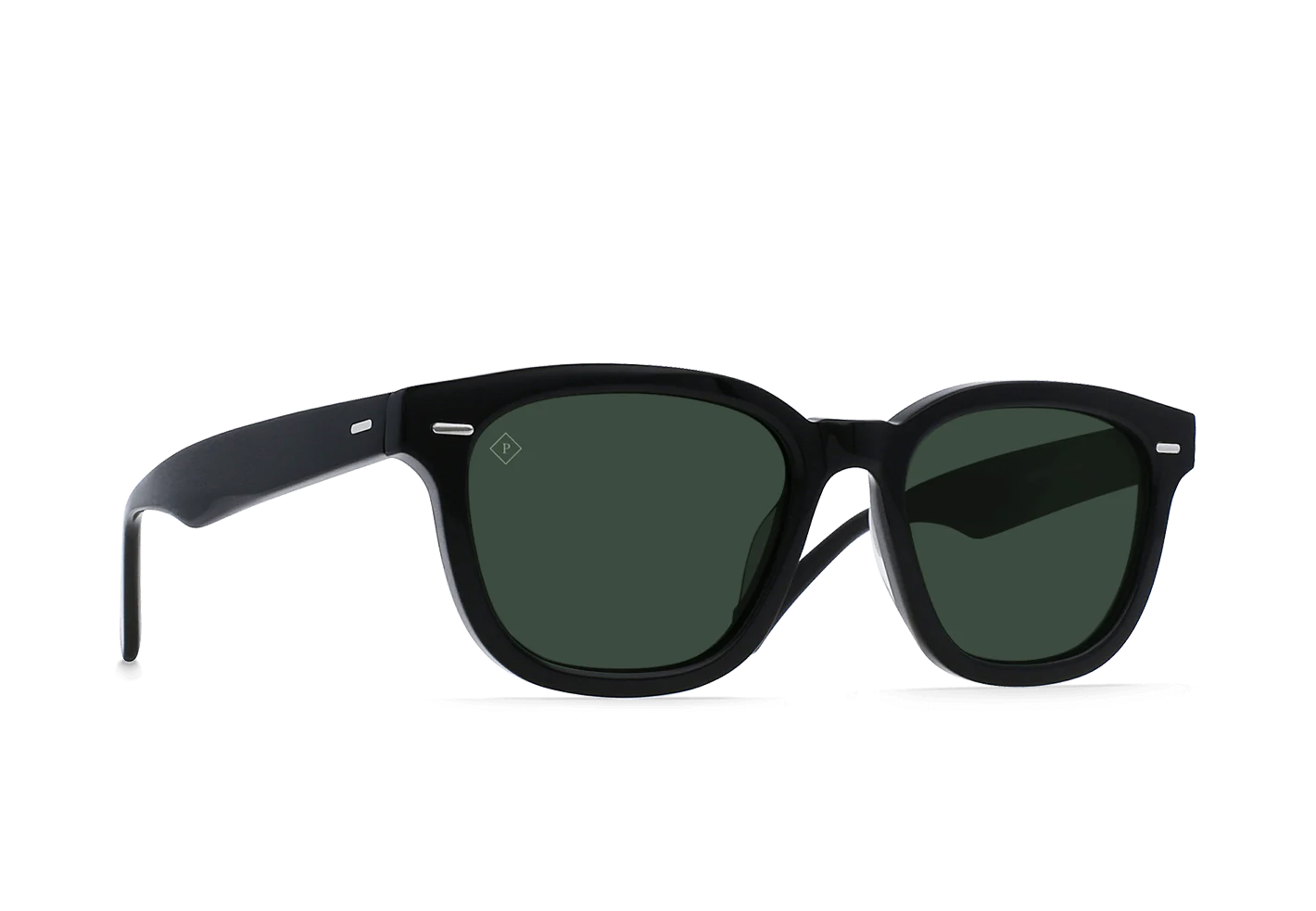 RAEN - Sunglasses - MYLES - Recycled Black/Green Polarized - 53