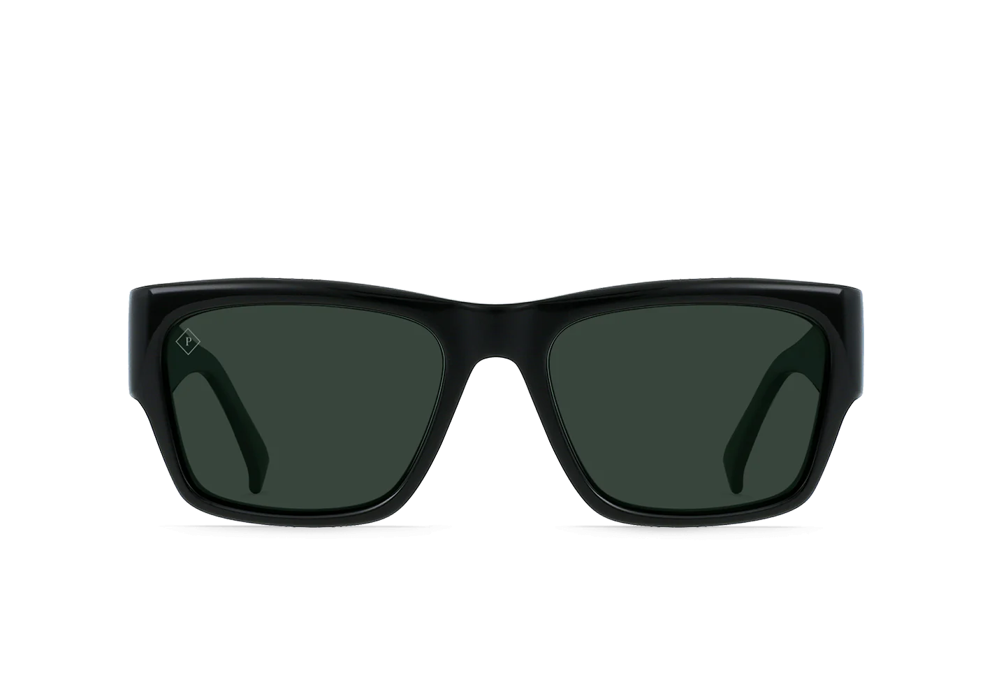 RAEN - SUNGLASSES - RUFO - Recycled Black/Green Polarized - 55