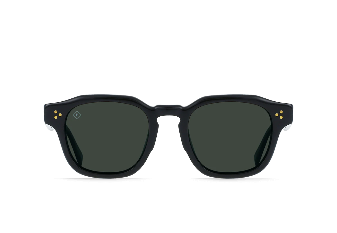 RAEN - Sunglasses - RUNE - Recycled Black/Green Polarized - 48