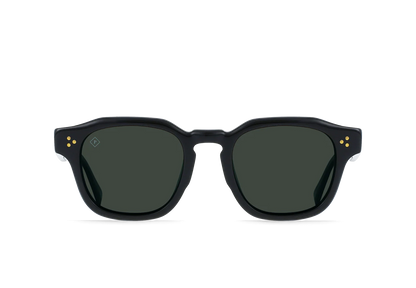 RAEN - Sunglasses - RUNE - Recycled Black/Green Polarized - 48