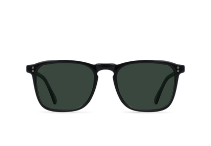 RAEN - SUNGLASSES - WILEY - Recycled Black/Green Polarized - 54