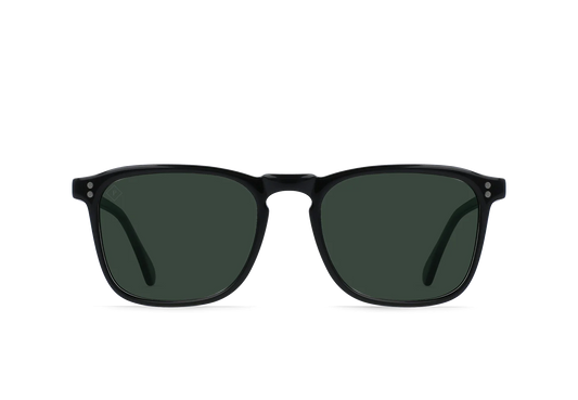 RAEN - SUNGLASSES - WILEY - Recycled Black/Green Polarized - 54