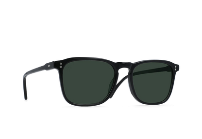 RAEN - SUNGLASSES - WILEY - Recycled Black/Green Polarized - 54