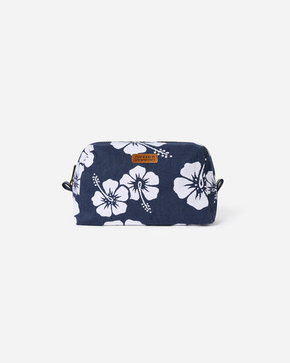 Womens - Cosmetic Bag - Hibiscus Navy