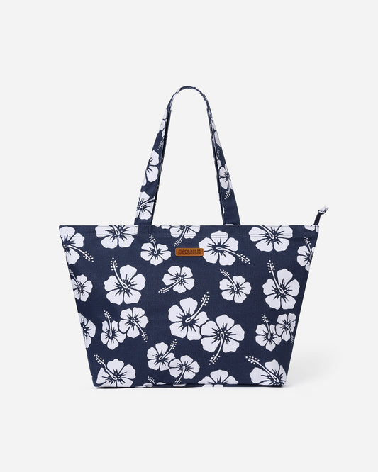 Bag - Classic Beach Bag - Hibiscus Navy