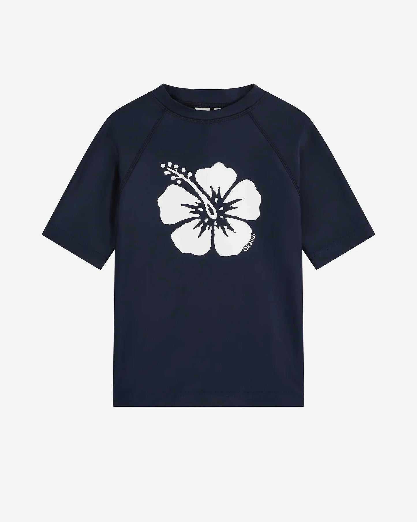 Girls Ikon Short Sleeve Rashie - Navy White